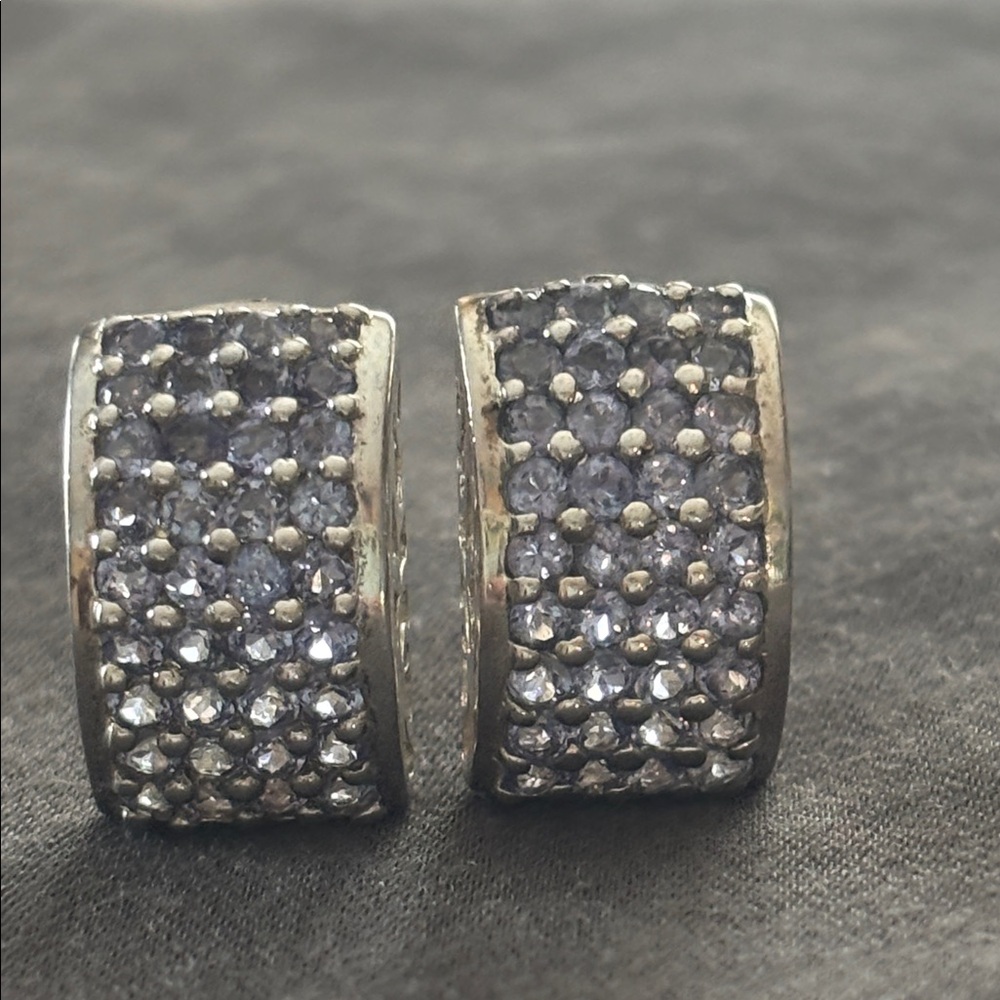 Sterling and stone earrings